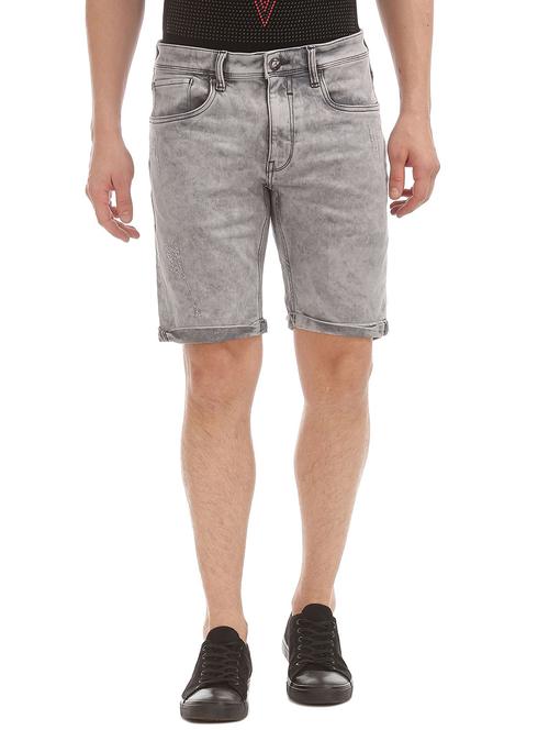denim washed short - 18541735 - Very Small Image - 1