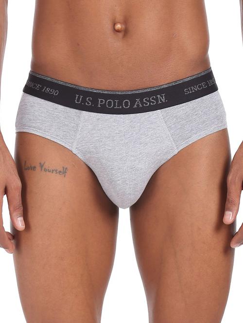 grey solid hipster brief - 18541829 - Very Small Image - 1