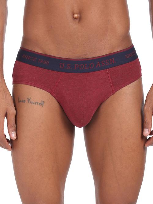 red solid hipster brief - 18541830 - Very Small Image - 1