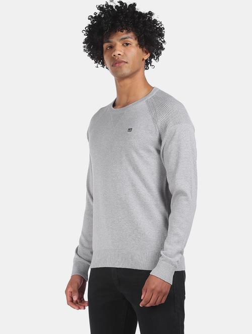 round neck solid cardigan - 18541895 - Very Small Image - 1