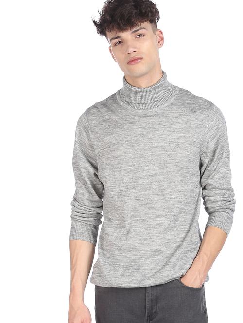 high neck solid cardigan - 18541914 - Very Small Image - 1