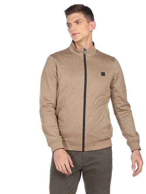 khaki reversible casual jacket - 18542098 - Very Small Image - 1