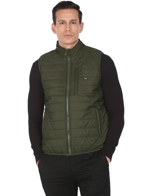 zip up solid quilted jacket - 18542108 - Very Small Image - 1