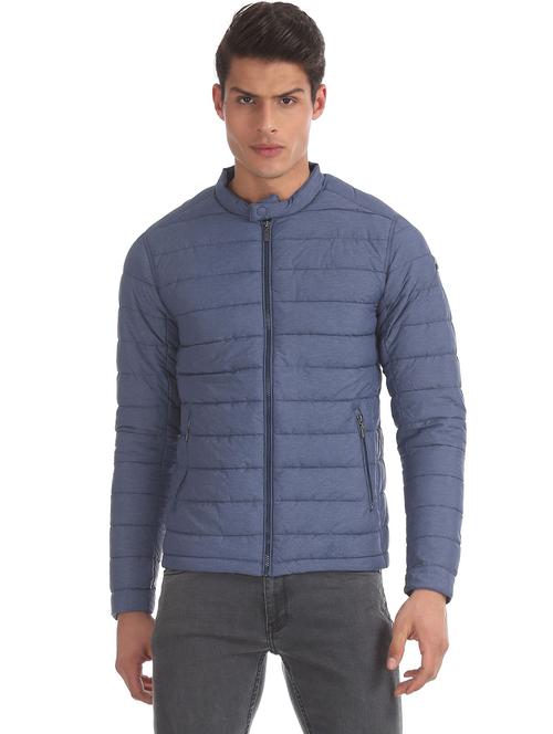 zip-up quilted casual jacket - 18542114 - Very Small Image - 1