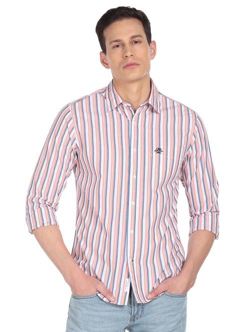mens stripes casual shirt - 18542979 - Very Small Image - 1