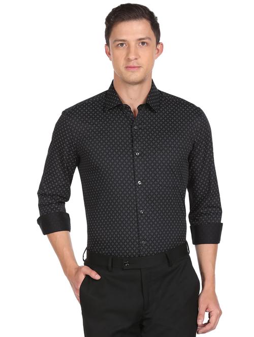 black printed casual shirt - 18543349 - Very Small Image - 1