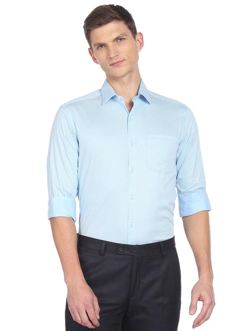 light blue checkered formal shirt - 18543450 - Very Small Image - 1