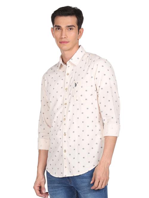 off white printed casual shirt - 18544131 - Very Small Image - 1