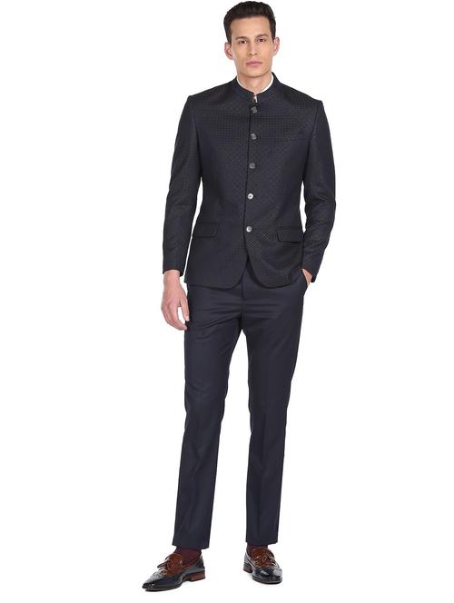 bandhgala self-designed single breasted suit - 18544251 - Very Small Image - 1