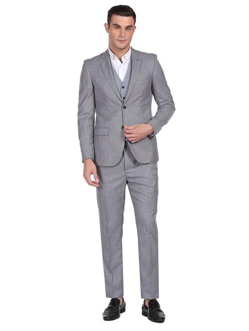 notched lapel single breasted suit - 18544264 - Very Small Image - 1