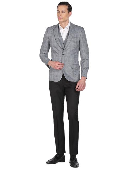 notched lapel single breasted suit - 18544267 - Very Small Image - 1
