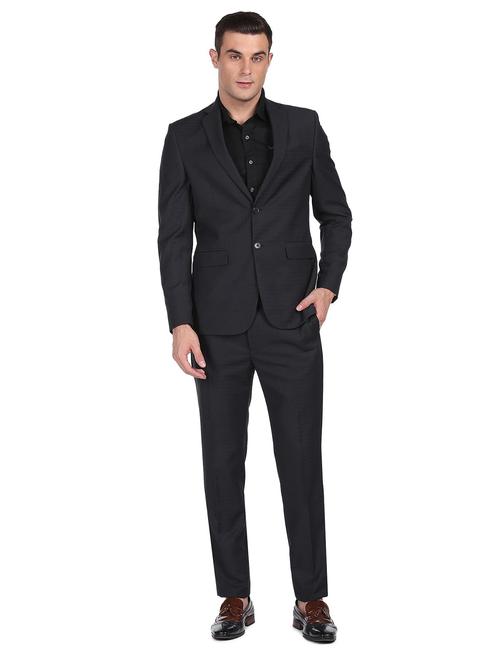 notched lapel single breasted suit - 18544270 - Very Small Image - 1