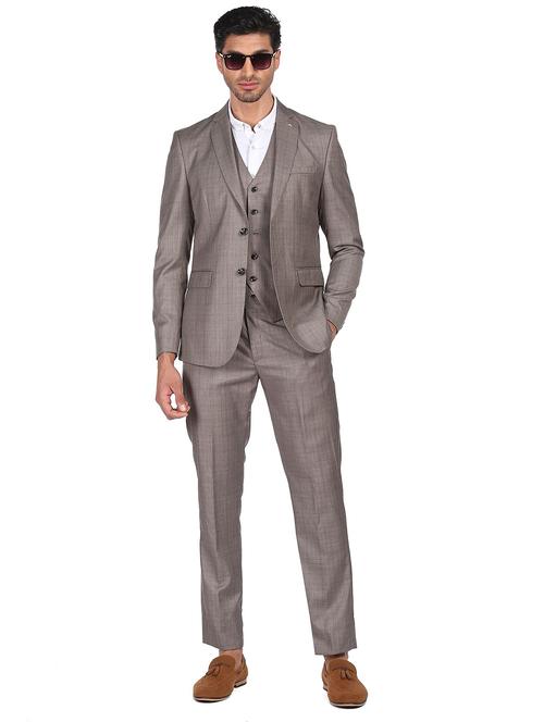 notched lapel single breasted suit - 18544290 - Very Small Image - 1