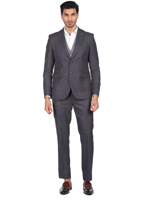 notched lapel single breasted suit - 18544309 - Very Small Image - 1