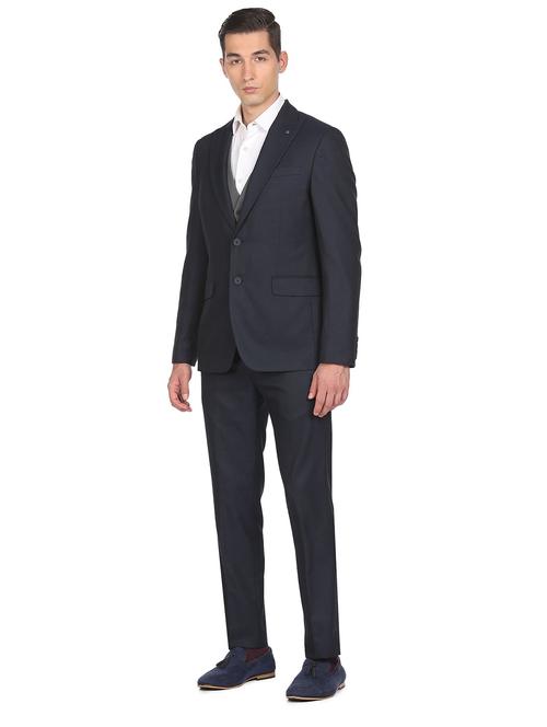 notched lapel single breasted suit - 18544314 - Very Small Image - 1