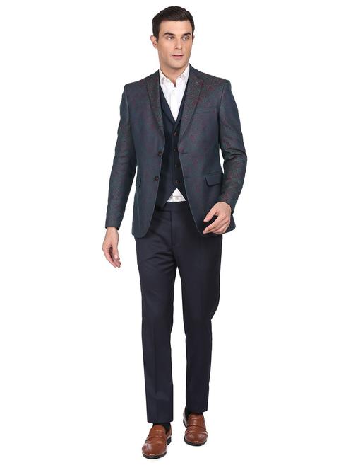 notched lapel single breasted suit - 18544319 - Very Small Image - 1
