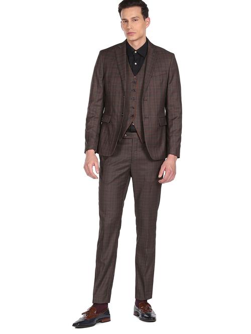 notched lapel single breasted suit - 18544338 - Very Small Image - 1