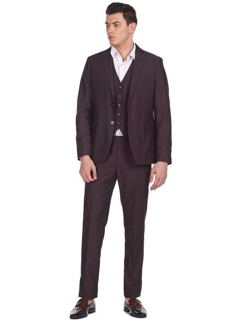 notched lapel single breasted suit - 18544339 - Very Small Image - 1