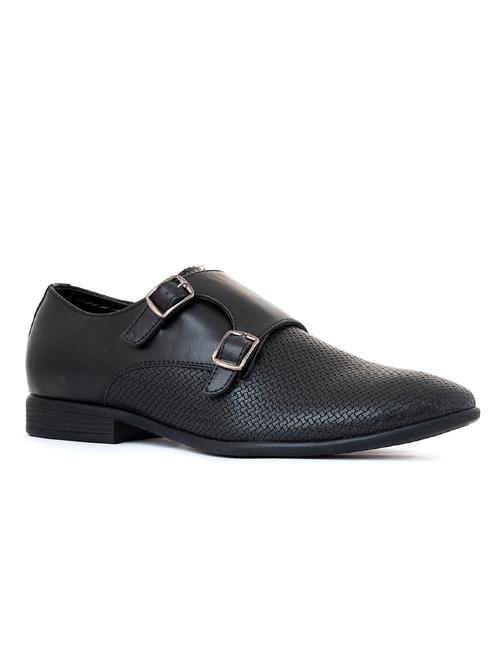 mens black slip on monk strap - 18544453 - Very Small Image - 1