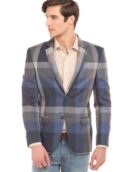 lapel neck single breasted casual blazer - 18544481 - Very Small Image - 1