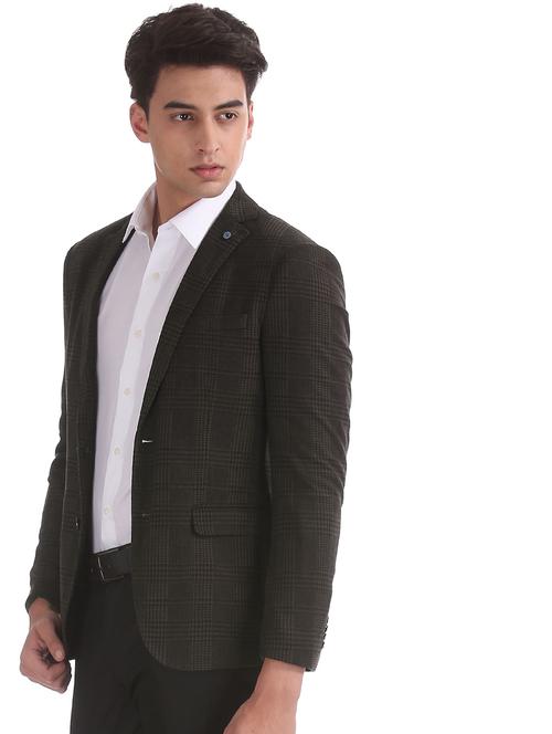 lapel neck single breasted casual blazer - 18544491 - Very Small Image - 1