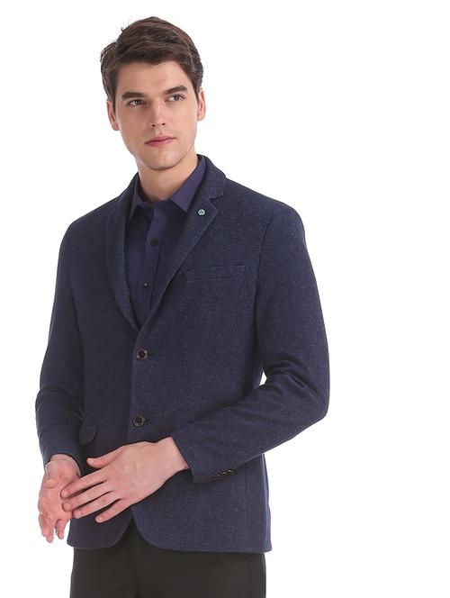 lapel neck single breasted casual blazer - 18544493 - Very Small Image - 1
