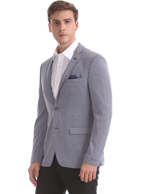 lapel neck single breasted casual blazer - 18544494 - Very Small Image - 1