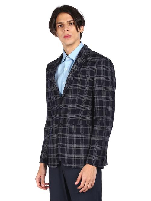 lapel neck single breasted casual blazer - 18544500 - Very Small Image - 1