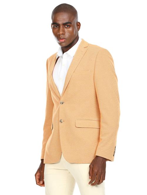 lapel neck single breasted casual blazer - 18544514 - Very Small Image - 1