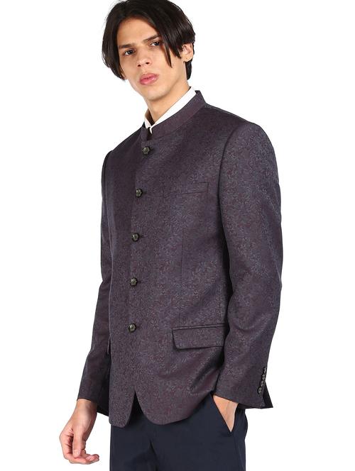lapel neck single breasted casual blazer - 18544518 - Very Small Image - 1