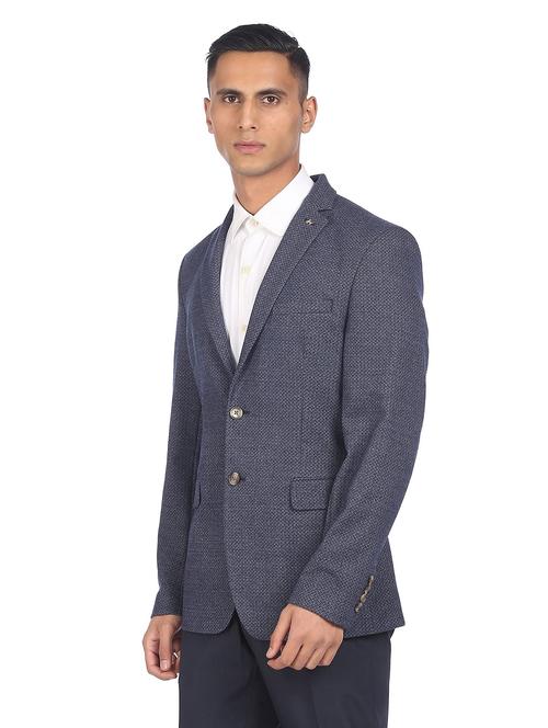 lapel neck single breasted casual blazer - 18544526 - Very Small Image - 1