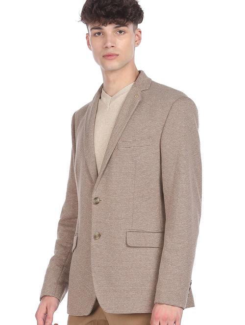 lapel neck single breasted casual blazer - 18544529 - Very Small Image - 1