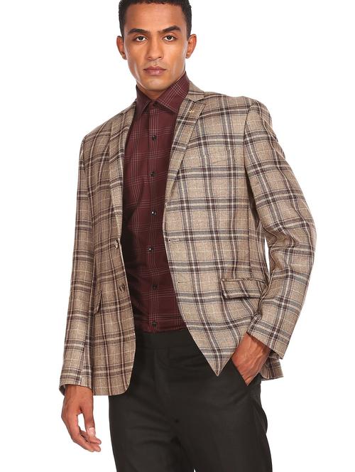 lapel neck single breasted casual blazer - 18544581 - Very Small Image - 1