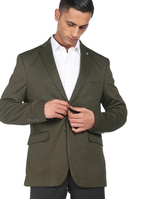 lapel neck single breasted casual blazer - 18544584 - Very Small Image - 1
