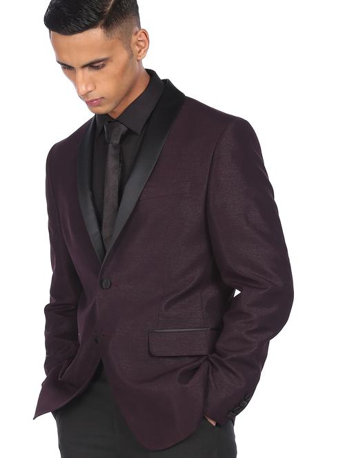 lapel neck single breasted casual blazer - 18544585 - Very Small Image - 1
