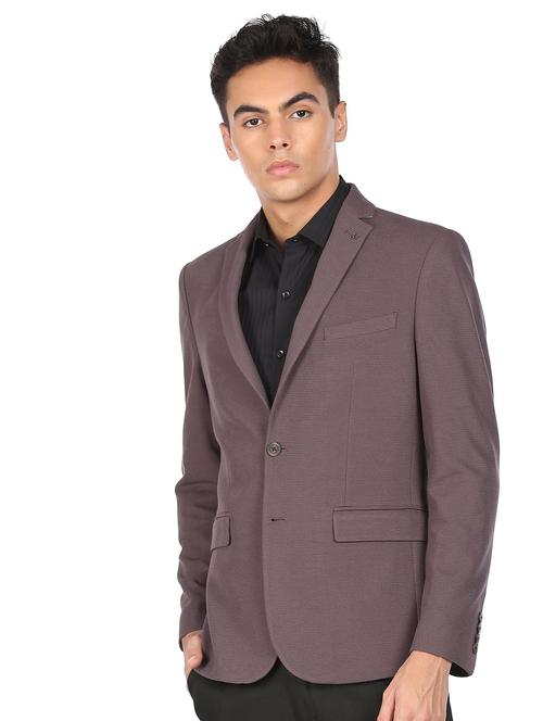 lapel neck single breasted casual blazer - 18544597 - Very Small Image - 1