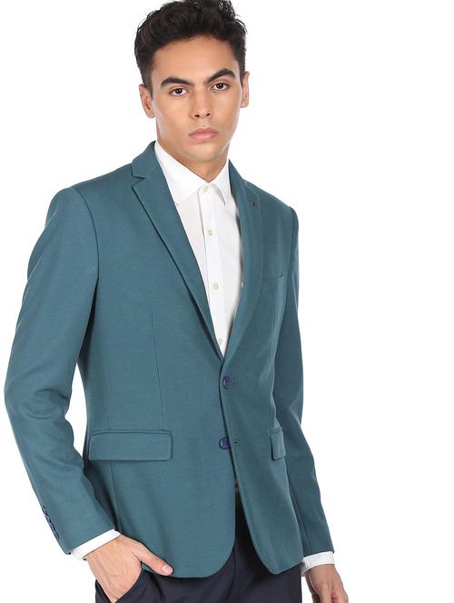 lapel neck single breasted casual blazer - 18544598 - Very Small Image - 1