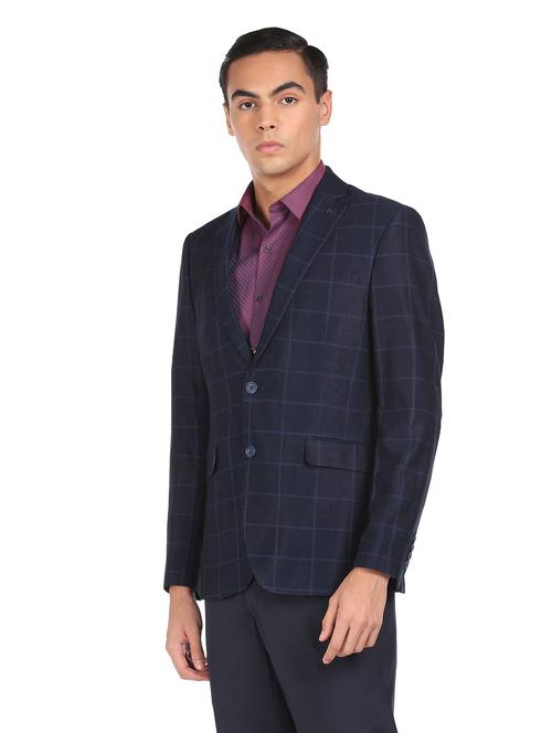 lapel neck single breasted casual blazer - 18544601 - Very Small Image - 1