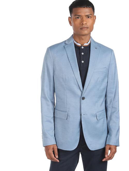 lapel neck single breasted casual blazer - 18544602 - Very Small Image - 1