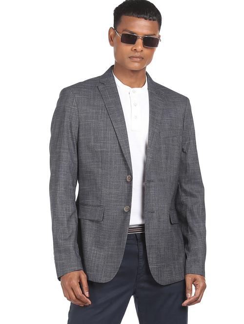lapel neck single breasted casual blazer - 18544603 - Very Small Image - 1