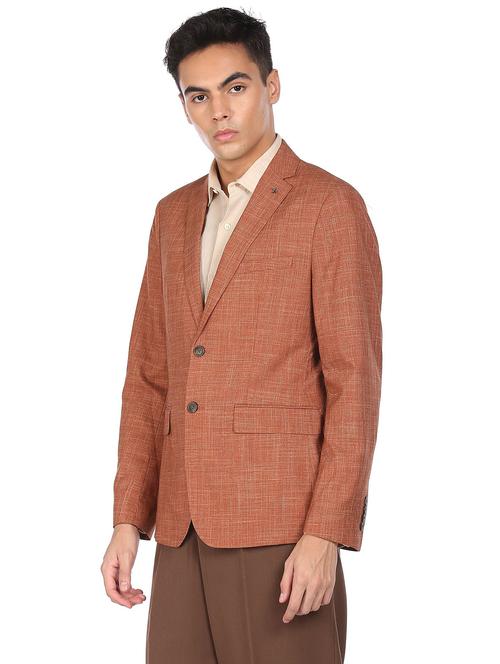 lapel neck single breasted casual blazer - 18544604 - Very Small Image - 1
