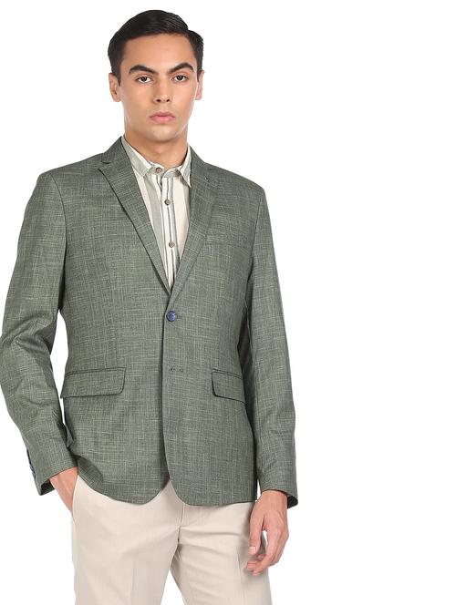 lapel neck single breasted casual blazer - 18544608 - Very Small Image - 1