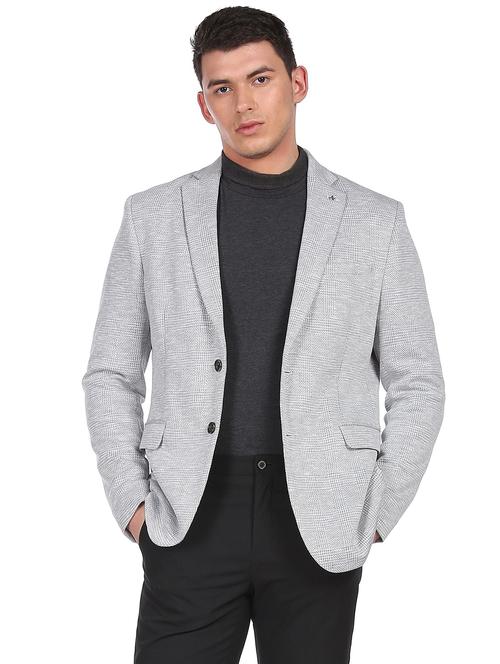 lapel neck single breasted casual blazer - 18544612 - Very Small Image - 1