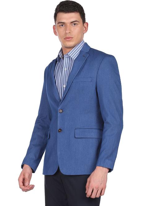 lapel neck single breasted casual blazer - 18544616 - Very Small Image - 1