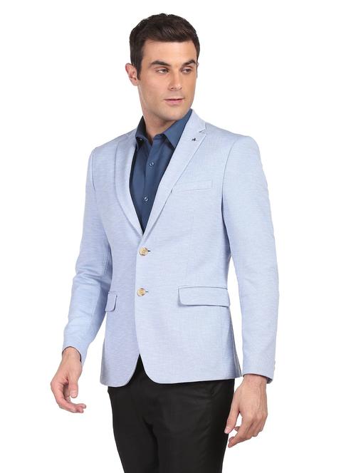 lapel neck single breasted casual blazer - 18544621 - Very Small Image - 1
