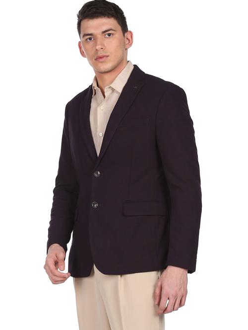 lapel neck single breasted casual blazer - 18544623 - Very Small Image - 1