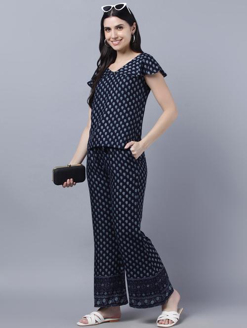 floral top pants set - 18546333 - Very Small Image - 1