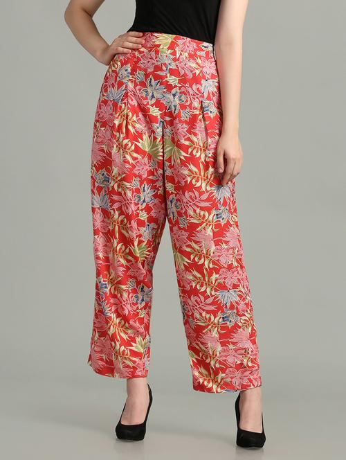 high rise tropical pleated trouser - 18546483 - Very Small Image - 1