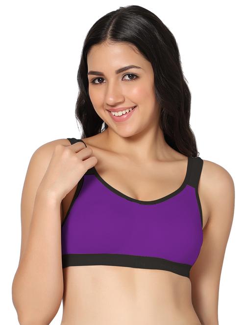 purple hosery sports bra - 18546499 - Very Small Image - 1