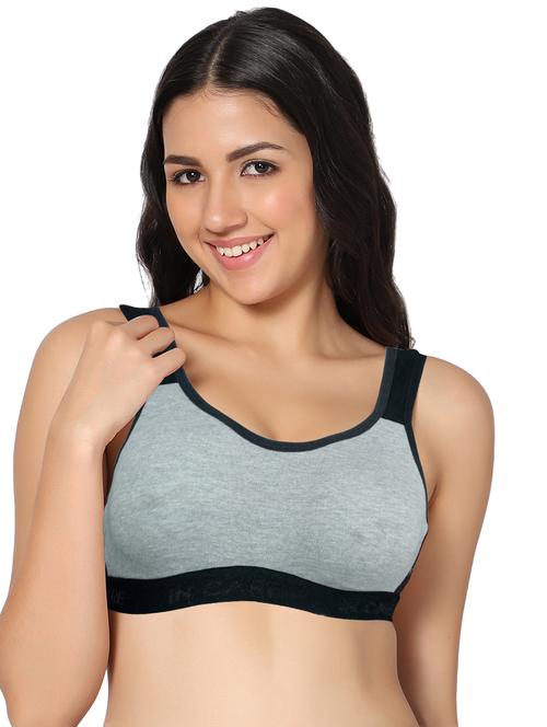 non padded full coverage sports bra - 18546515 - Very Small Image - 1